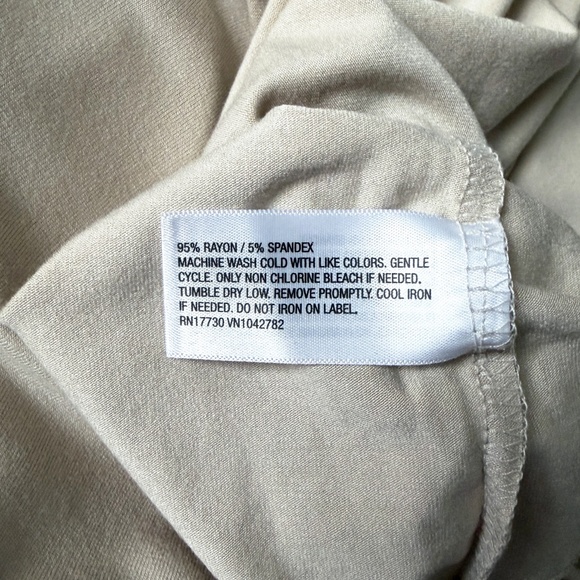 AVA & VIV Long Sleeve Taupe Tee - NWT - Picture 4 of 4